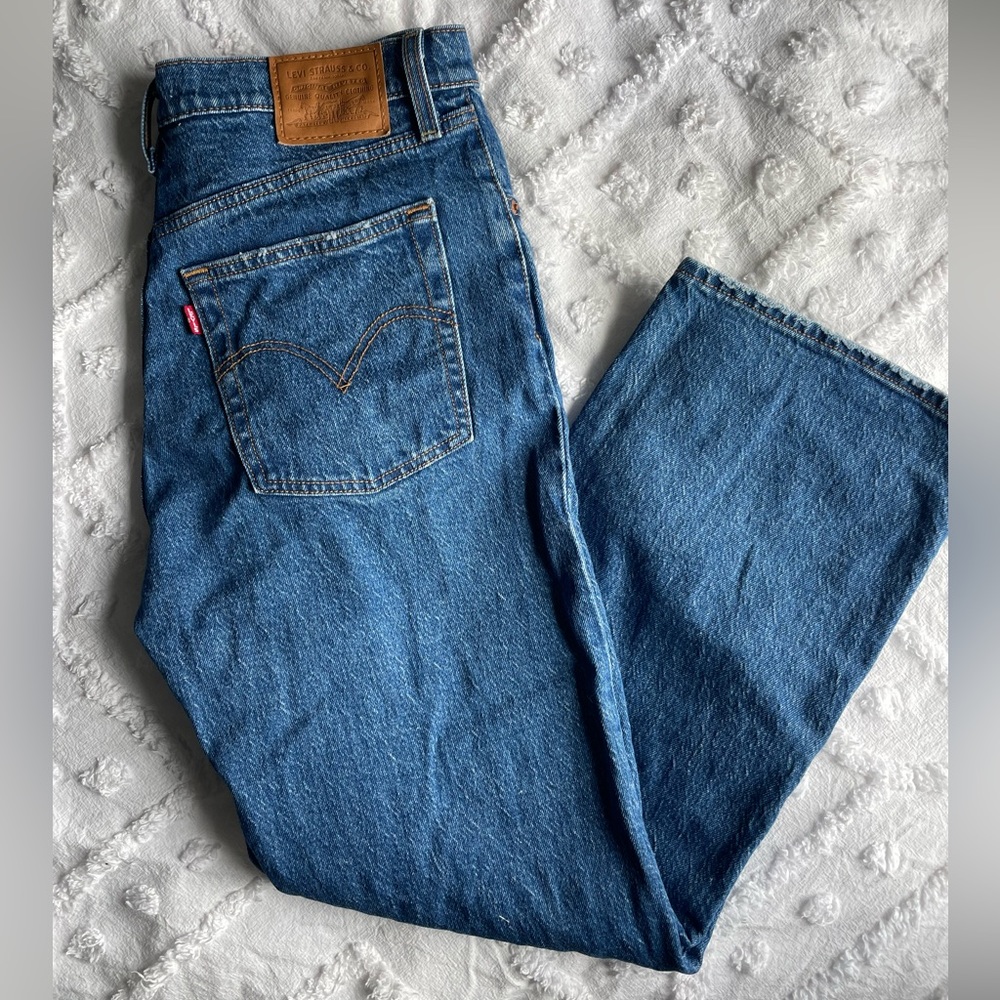 Levi ribcage ankle straight jeans